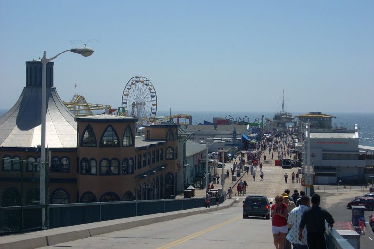 Santa Monica pier has been one of the best places to meet famous people